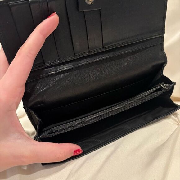 Vintage Gucci Guccissima GG Logo Plate Leather Long Wallet Made Italy Zip Issue - Picture 10 of 13